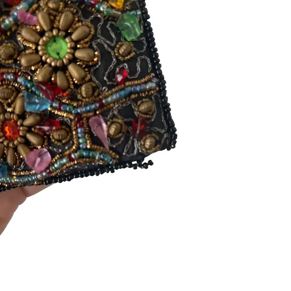 Bamboo Trading Co Club Bag Lot 3 Beaded Phone Crossbody Evening Bag Convertible